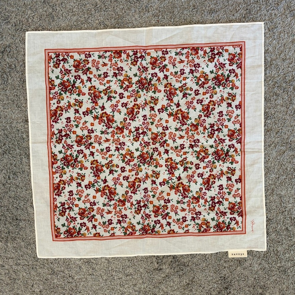 Sezane Le Foulard Pour La Vie Floral Print Neck Scarf - Picture 5 of 5